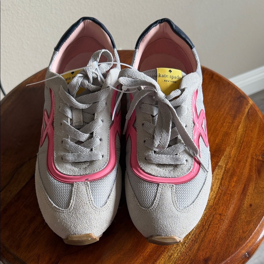Kate Spade Gray and Pink Women's Sneakers